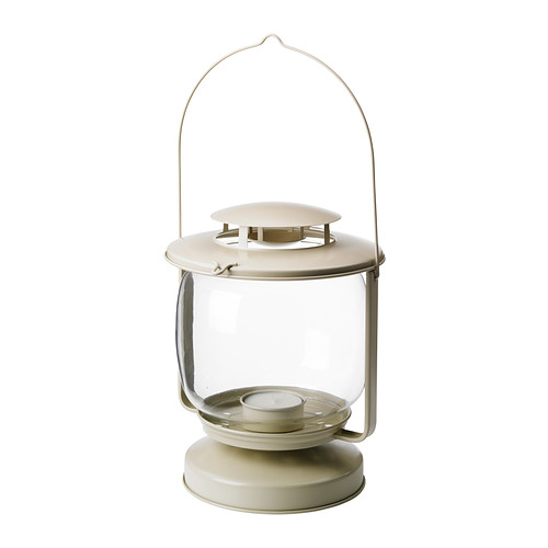 MÖRKT Lantern for candle in metal cup IKEA Suitable for both indoor and outdoor use.