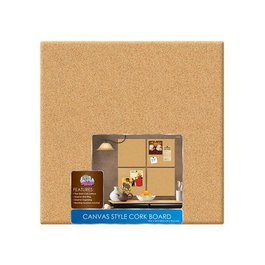 BoardDudes Canvas Style Cork Board 14x14